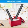 LunaLulinlk 15 Inch Magnetic Knife Holder Set of 2, Black Powerful Magnetic Knife Strip for Wall Mount, Kitchen Tools Utensils - 4 of 4