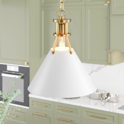 Rennnsan Eivora 12"W 1-Light Dome Modern Dimmable Pendant