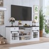75‘’ Farmhouse TV Stand, Media Console Table with 2 Drawers - 3 of 4