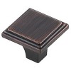 Elegant Lighting Wilow 1Inch Oil-rubbed Bronze Square Knob Multipack (Set of 10) - 4 of 4