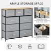 Lyngins Bedroom Dresser with 8/9 Fabric Drawers,Storage Tower Organizer Unit with Steel Frame and Wood Top - 4 of 4