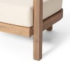 PAGED Patio Dining Chairs Wood Patio Chairs with Waterproof Thick Cushion, Unique Back Design for Garden, Patio, Lawn - 4 of 4