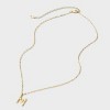 14K Gold Dipped Twisted Bubble Initial Necklace - A New Day™ Gold - 3 of 4