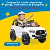 Kids Ride On Truck, Licensed Toyota Tacoma Car, 12V Battery Powered Electric Car with Remote Control,  Ride On Toy Car with lights Music for Kids 3-6 - 3 of 4