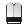 Hrinhom 23.6" W Mirror Cabinet,Modern Metal Bathroom Wall Cabinet with Towel Rack - 4 of 4