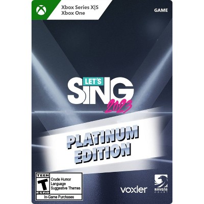 Let s Sing 2023 Platinum Edition Xbox Series X s xbox One