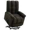 vidaXL Power Lift Recliner Chair for Living Room with Memory Foam Cushion - Dark Brown - 2 of 4