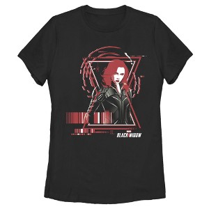 Women's Marvel Black Widow Stealth Barcode T-Shirt - 1 of 3