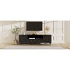 70.9" MDF Modern TV Stand with Drawers, Sideboard with Cabinet , Open Compartment, and Solid Wood Legs for TVs for Living Room - 4 of 4