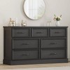 7 Drawer Dresser,55" Wide 7 Chest of Drawers Storage with Sturdy Foundation - 2 of 4