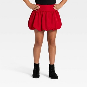 Girls' Holiday Taffeta Bubble Hem Skirt - Cat & Jack™ - 1 of 3