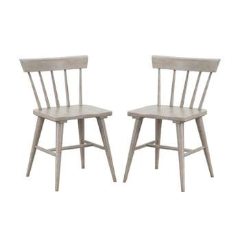 Set of 2 Mayson Spindle Back Dining Chair Gray - Hillsdale Furniture