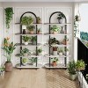 71" Arched 5-Tier Bookshelf - Open Metal Display Shelf for Plants & Books, Freestanding Storage for Living Room, Bedroom, Office - 3 of 4