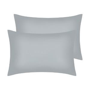 Unique Bargains Hair Skin Envelope Closure Cooling Satin Pillow Cases 2 Pcs - 1 of 4