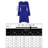 Women's Cross V-Neck Wrap Ruffle Party Mini Dress - 4 of 4
