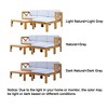 Mshliw 5-Piece Outdoor Sectional Sofa Set with Cushions, and Tea Table – Stylish Patio Seating for Garden, Deck, or Balcony - 2 of 4