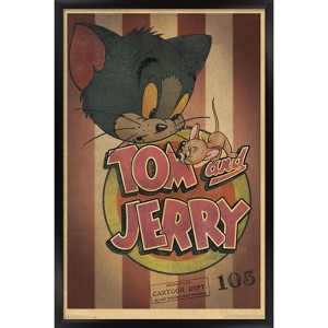 Trends International Tom And Jerry - Stripes Framed Wall Poster Prints - 1 of 4