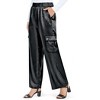 Collections Etc Satin Double Cargo Pants - 4 of 4