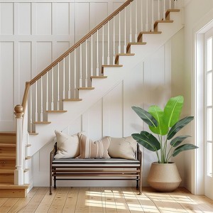 Artificial Bird of Paradise Plant 4/5/6FT (48/60/72 in) Fake Palm Tree for Indoor Outdoor Modern Decor Faux Plants - 1 of 4