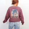 S.W.Smiley Life Is Better Cereal - Women's Graphic Sweatshirt - 3 of 4