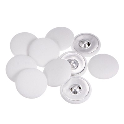 Unique Bargains Round Metal Sewing Cloth Covered Button 10 Pcs