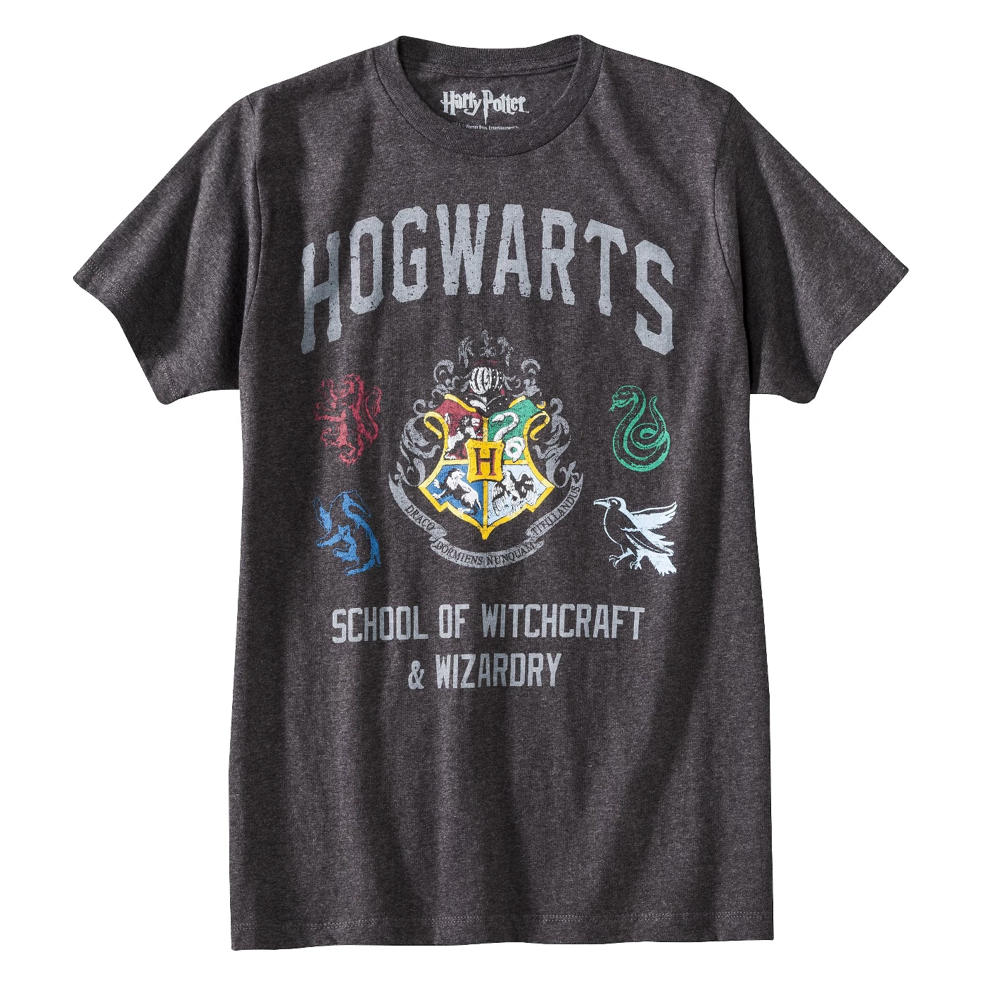 Men's Harry Potter Hogwarts T-Shirt - Gray - image 1 of 3