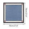 INSPIRE CHIC Women's Contrast Color Satin Square Neck Scarves 1Pc - 3 of 4