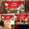 7x16ft Decorations, with Magnetic Hook and Elastic Cord for Easy Installation, Christmas Decoration Banner Backdrop - 3 of 4