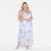 Women's Matte Satin Lace Trim Maxi A-Line Dress - Wild Fable™ - 2 of 3