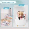 Maison 360 Rotating Plastic Desk Pen And Makeup Organizer With 5 Slots - 3 of 4