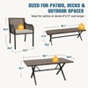 EAGLE PEAK Sienna Bay 6PCS Patio Wicker Dining Set w/ Soft Cushions Umbrella Hole - 2 of 4