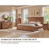 SinCiDo Queen Size Farmhouse Bed Frame, 54" Tall Geometric Headboard & 2 Storage Drawers ,Solid Wood Platform w/Reinforced Slats - 3 of 4
