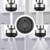 MAYEERTY Kitchen Faucet with Pull Down Sprayer and 4 Sprayer Modes Single Handle Commercial Spring Kitchen Sink Brushed Nickel 1 or 3 Hole - 4 of 4