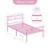 Metal Bed Frame, King Bed Frames with Headboard and Footboard, Metal Platform Bed Frame Steel Slats Support - 2 of 4