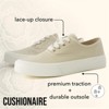 CUSHIONAIRE Women’s Freshman Canvas Lace-Up Sneaker with Memory Foam, Wide Widths Available | Casual Walking Shoes, Lightweight & Comfortable - 4 of 4