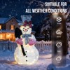 SEVOBAL 3' Snowman Holding Spade Christmas Decorations Holiday Decor for Xmas Outdoor Indoor Decor Lighted Holiday Displays, White, 19.7"*14.2"*35.4" - 3 of 4