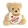 Aurora Small Love You To The Moon & Back Bear JUST SAYIN' Witty Stuffed Animal Tan 8" - 2 of 4