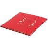 Best Paper Greetings 6-Pack Red 3D Bride & Groom Heart Wedding Greeting Congratulations Cards with Envelopes 4.7x4.7 in - 4 of 4