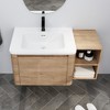 GDFStudio Nibley Wall-Mounted Bathroom Vanity with Ceramic Sink - 2 of 4