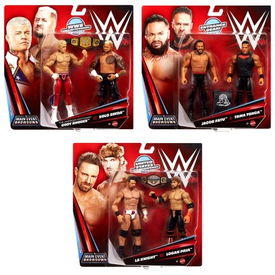 WWE Main Event 2-Packs 24 Complete Set of 3 Action Figures