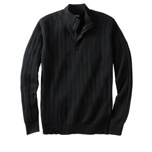 KingSize Men's Big & Tall Quarter Zip Mock Neck Lightweight Sweater - 1 of 4
