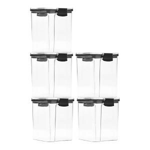 REGALWOVEN Airtight Plastic Stackable Dry Food Container 5 Pcs - 1 of 4