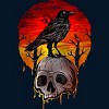 Men's Design By Humans RAVEN & SKULL By akhyarisme T-Shirt - 2 of 4