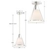 Crystorama Lighting Fulton 1 - Light Pendant in  Polished Nickel - 3 of 4