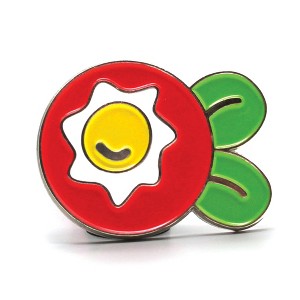 Mary EngelbreitFried Egg Flower Enamel Art Pin - 1 of 2