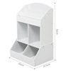 Toy Storage Cabinet, 3 Tier Open Bookcase with Curve Design, 7 Cubbies Toy Storage Organizer with Top Bookshelf for Playing Room Bedroom Living Room - 2 of 4