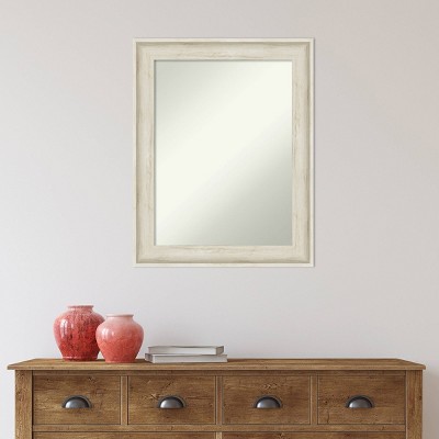 Regal Birch Cream Rustic Whitewash Bathroom Vanity Mirror 22.75x28.75in