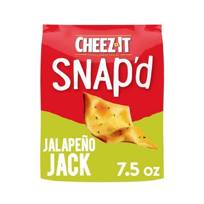 Cheez-It Snap'd Jalapeno Jack Cheesy Baked Snacks - 7.5oz