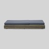 Broadway 2pk Acacia Wood Chaise Lounge Gray/Dark Gray - Christopher Knight Home: Weather-Resistant, Poolside Lounging - 3 of 4