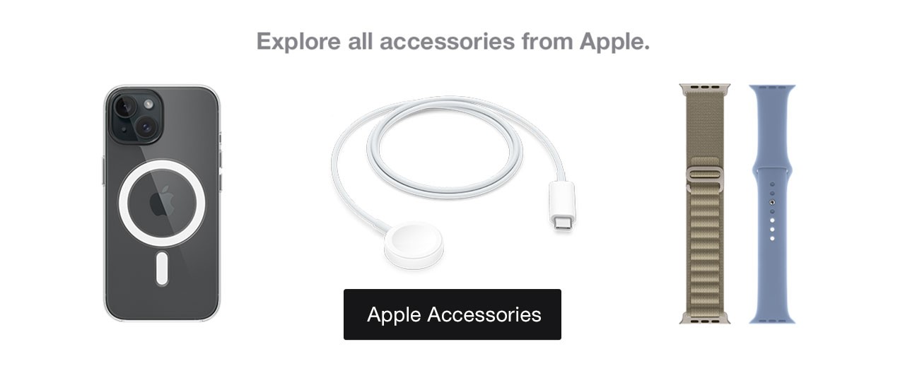 Explore all accessories from Apple Apple Accessories